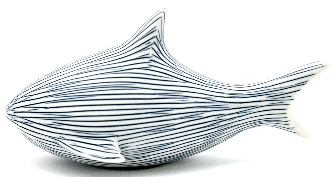 Handcrafted Mini Shark Blue Stripe