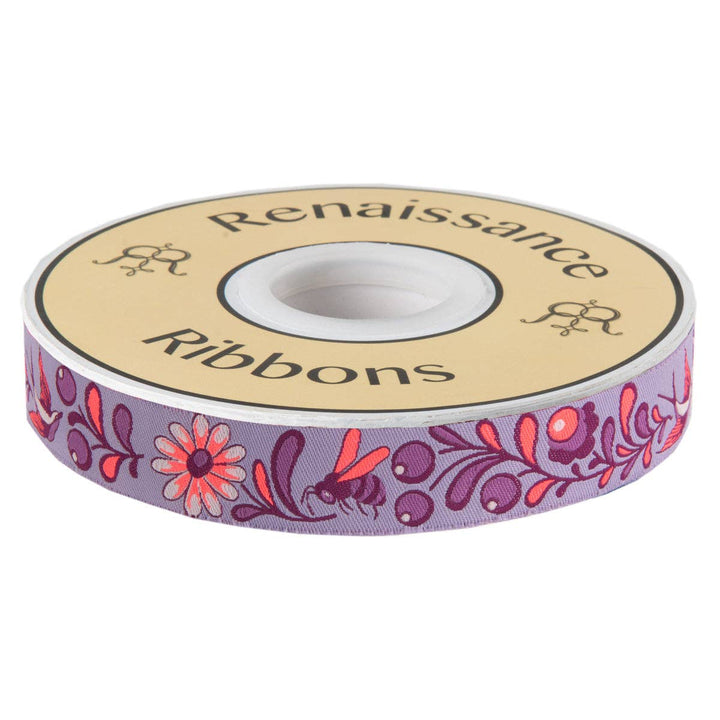 Tula Pink Birds & Bees Mystic Purple 7/8"