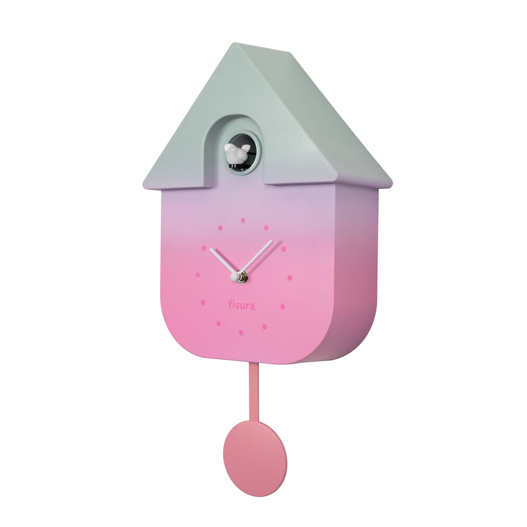 Ombre Little House Cuckoo Clock