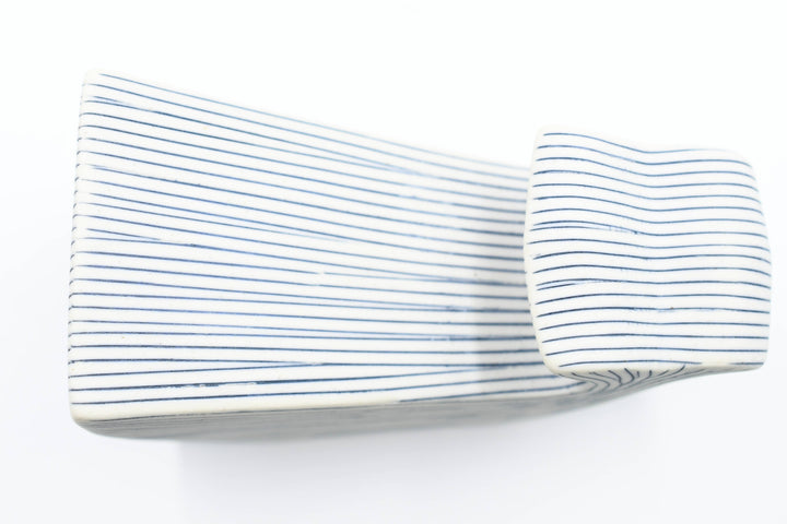 Handcrafted Mini Whale Blue Stripe
