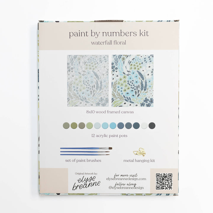 Waterfall Floral Paint By Number Kit