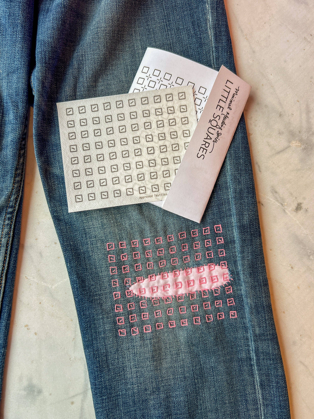 Little Squares . Minimal Mending Series