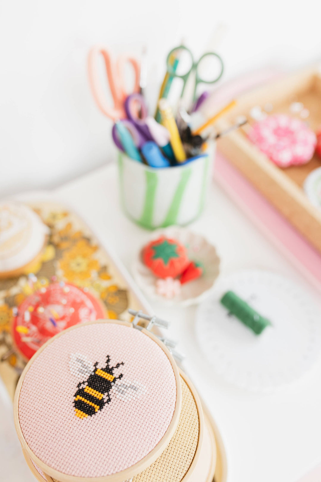 Bee Cross Stitch Kit