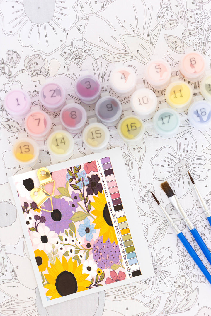 Rainbow Garden Paint By Number Kit