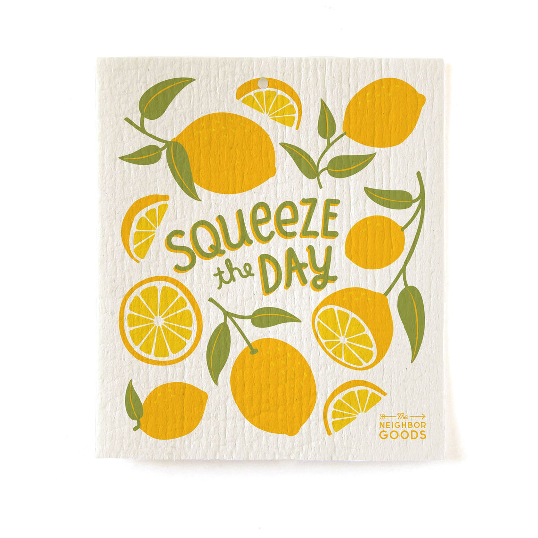 MEDITERRANEAN (Oyster, Lemon, Olives) Sponge Cloth Set of 3