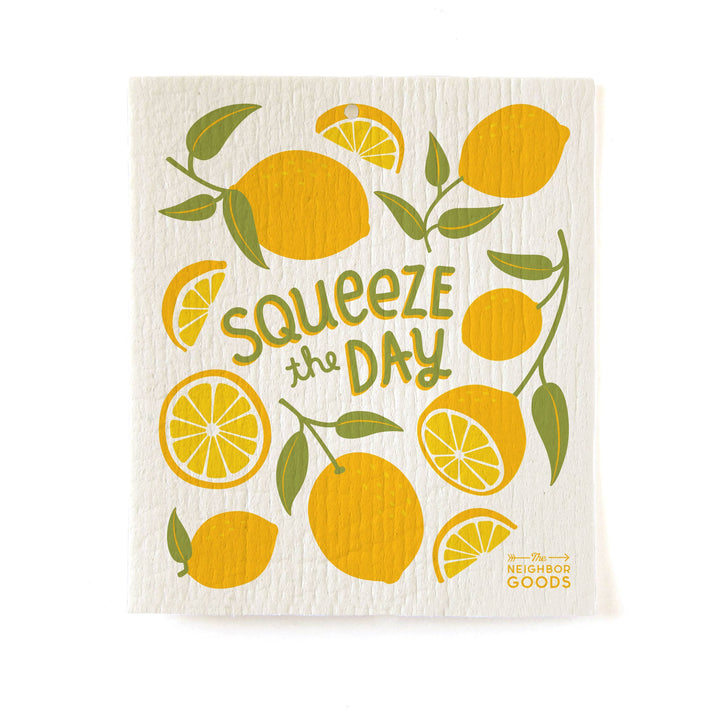 MEDITERRANEAN (Oyster, Lemon, Olives) Sponge Cloth Set of 3