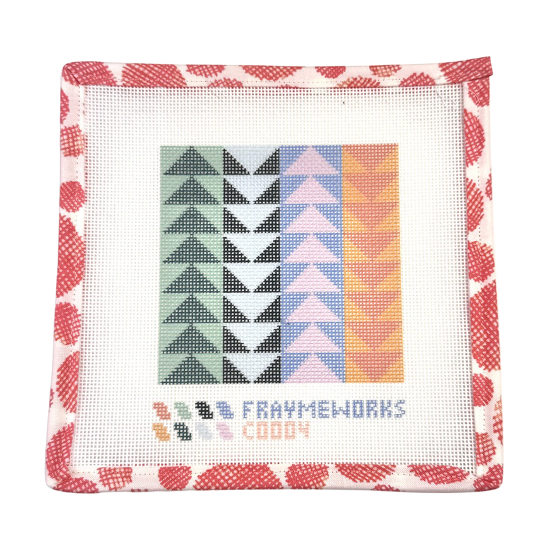 Flying Geese Quilt Block Needlepoint Canvas