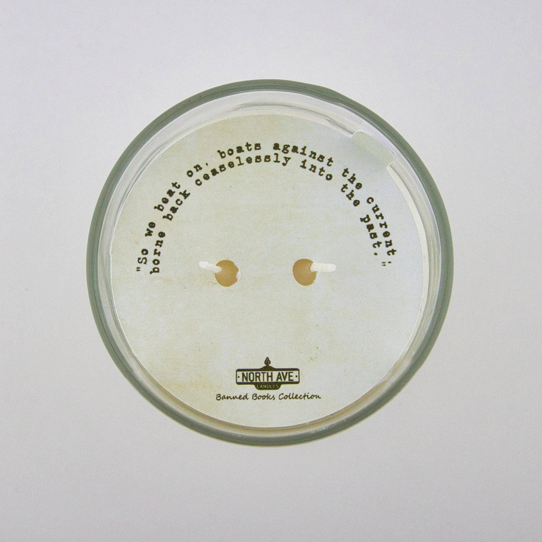 Banned Book Candle / The Great Gatsby / Book Lover Gift