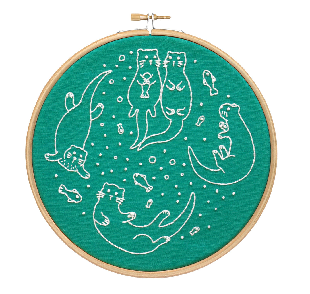 Awesome Otters Embroidery Kit