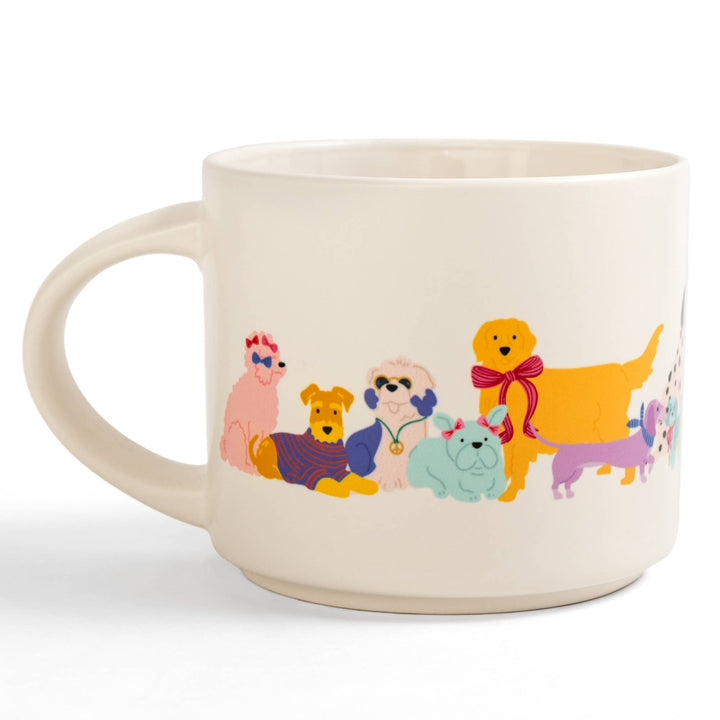 Dapper Dogs Large Ceramic Mug