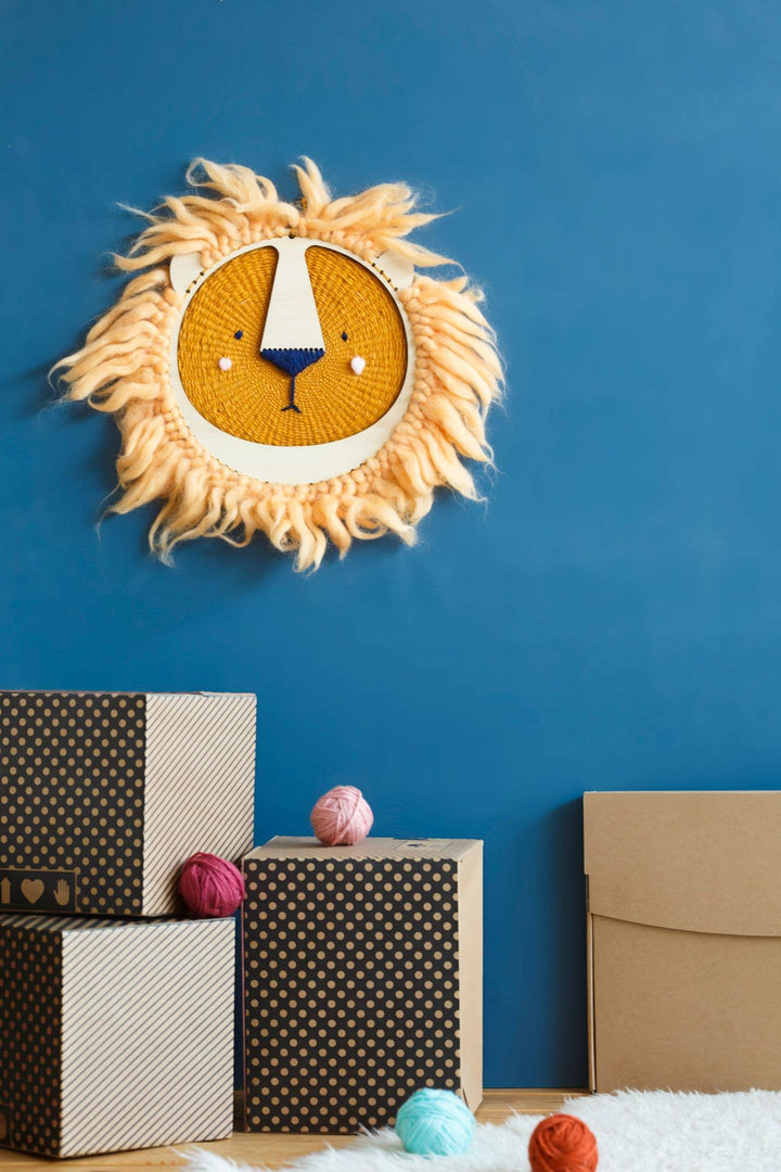Lion Wall Art Weaving Kit