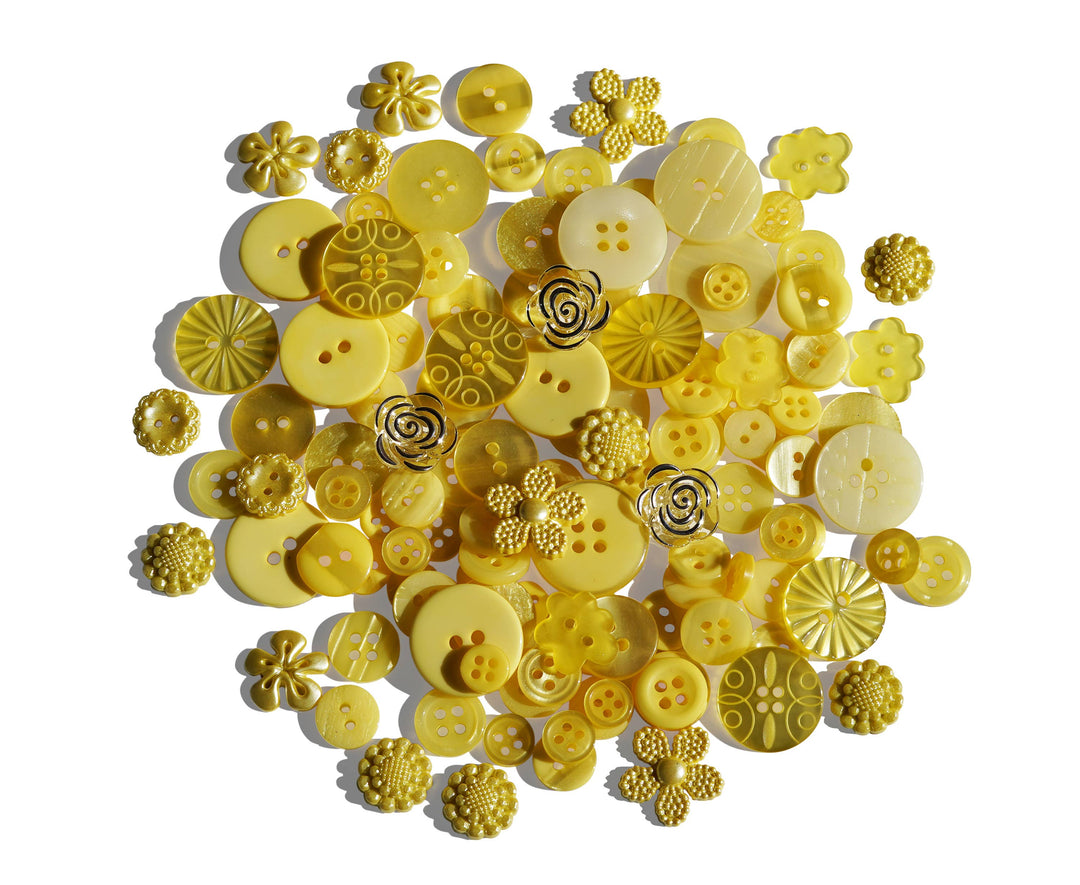 Button Assortment Yellow Buttons