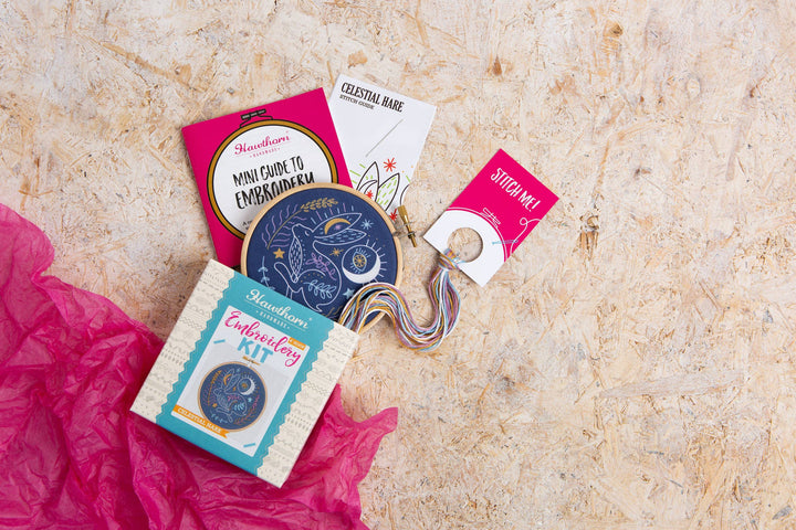 Celestial Hare Mini Embroidery Kit