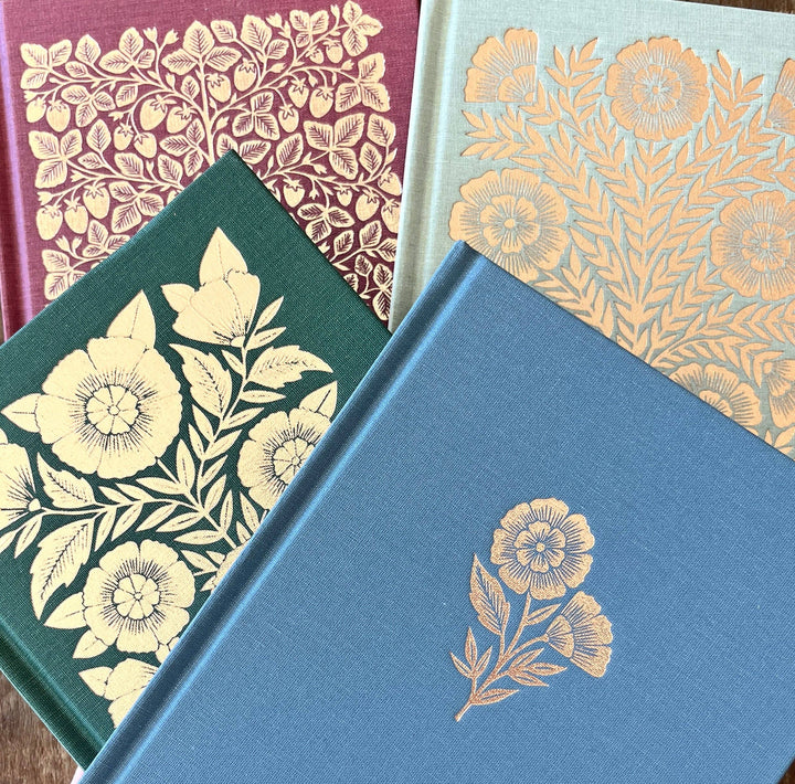 Foil Stamped Linen Journal: Muted Sage