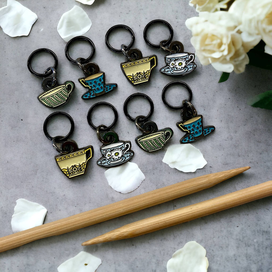 Tea Set Stitch Markers