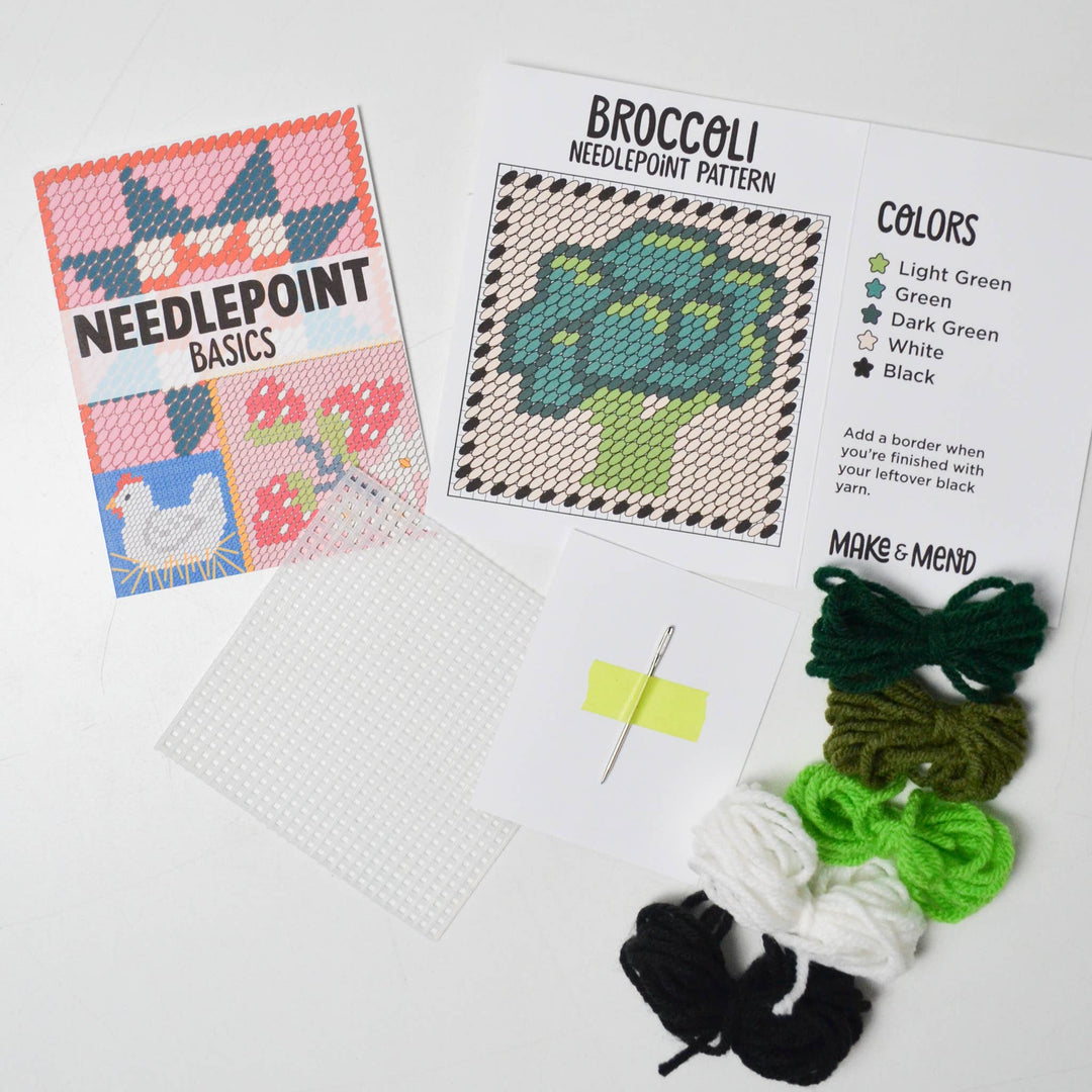 Broccoli Needlepoint Kit