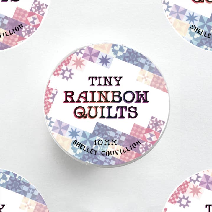 Tiny Rainbow Quilt Washi Tape | Mini Quilt Pattern Tape