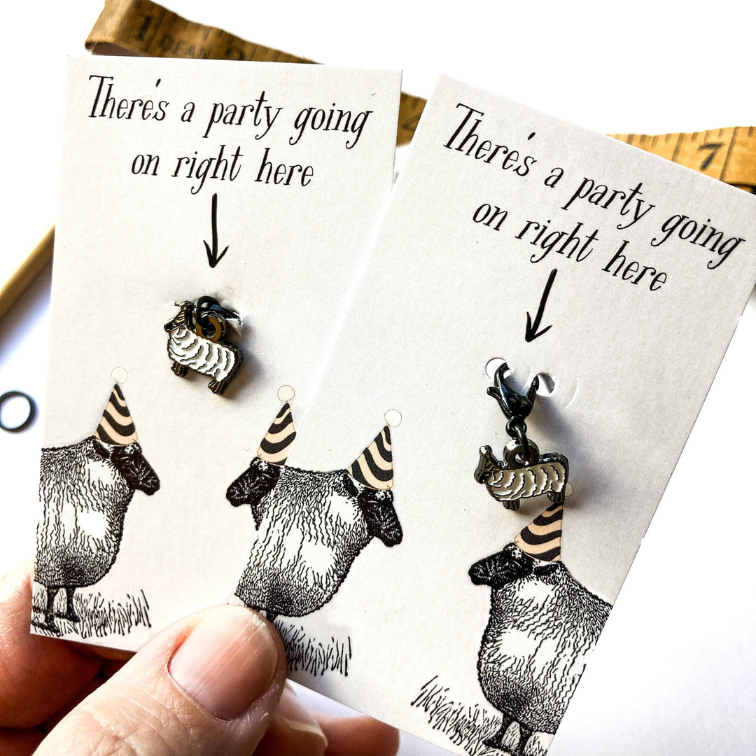 Party Sheep Stitch Markers