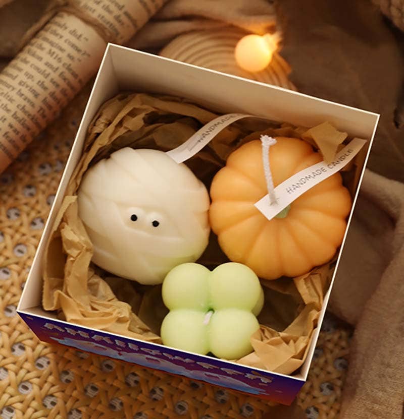 Halloween Ghost Gift Box Candle Set