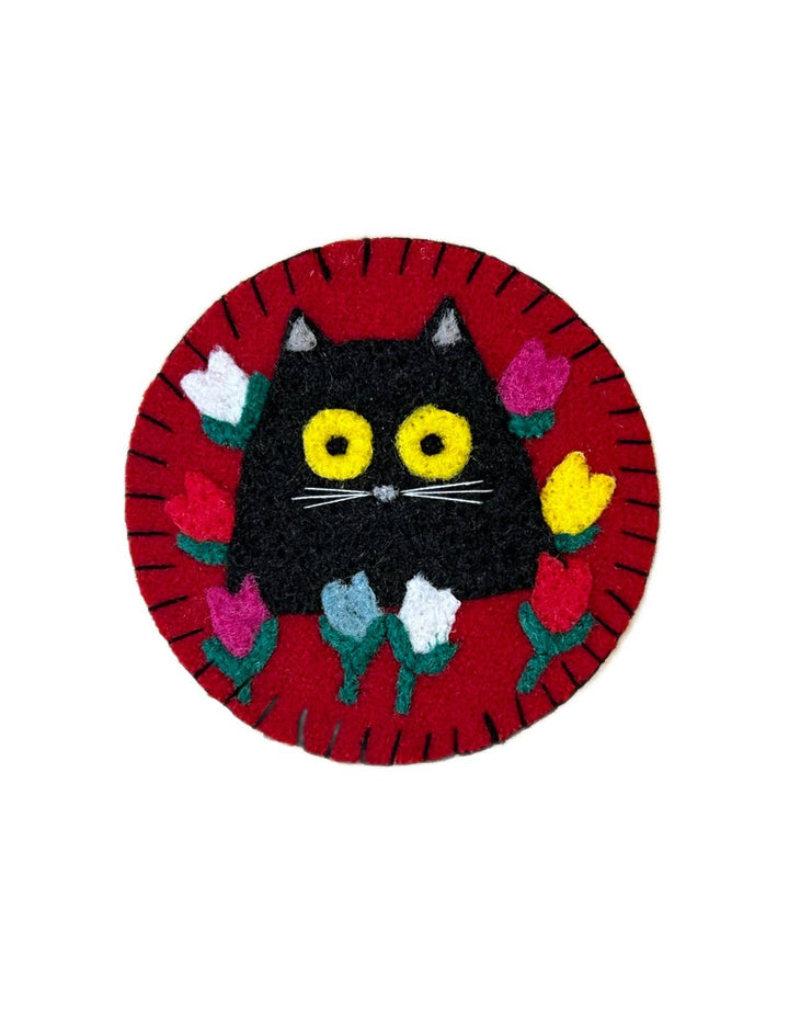Black Cat Felt & Sew DIY Coaster Kits
