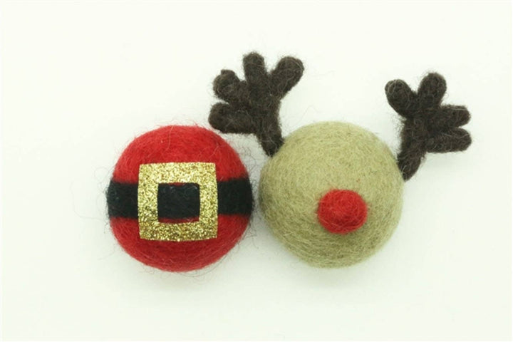 Felted Rudolph Ball