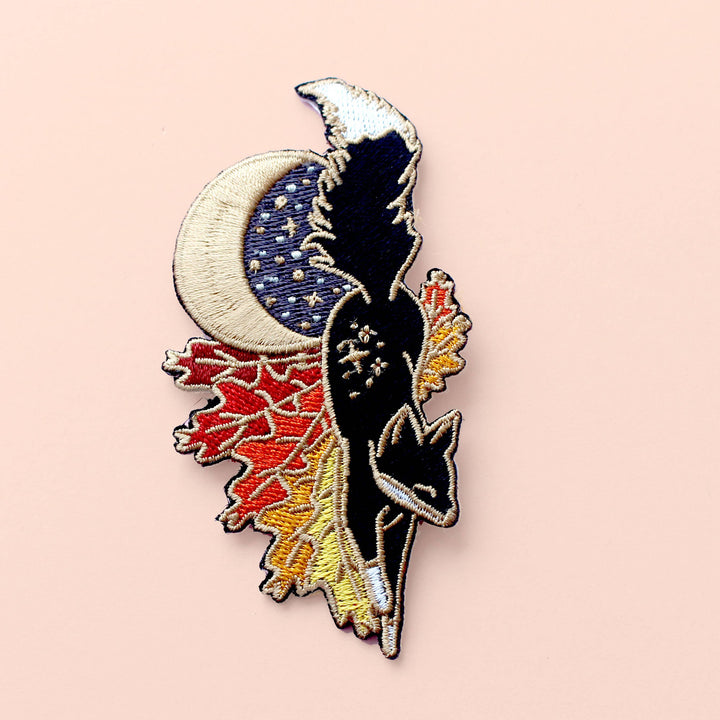 Fall Fox Embroidered Patch