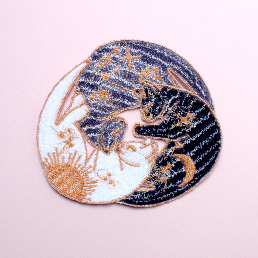 Trio of cats Iron-on Patch