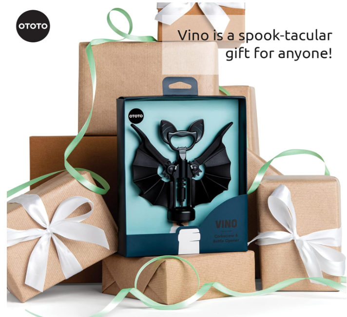 Vino Spooky Bat - Wine &amp; Beer Opener - Halloween Gifts