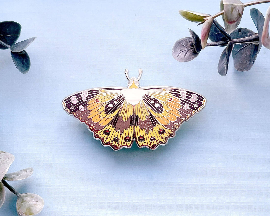 Painted Lady Butterfly Enamel Pin