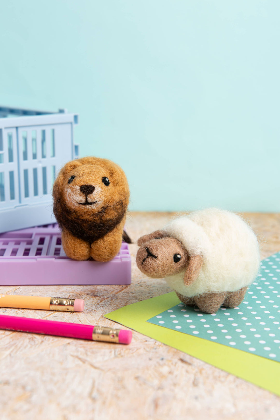 Sheep Mini Needle Felting Kit