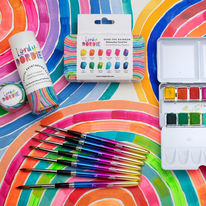 Travel Paintbrush Set