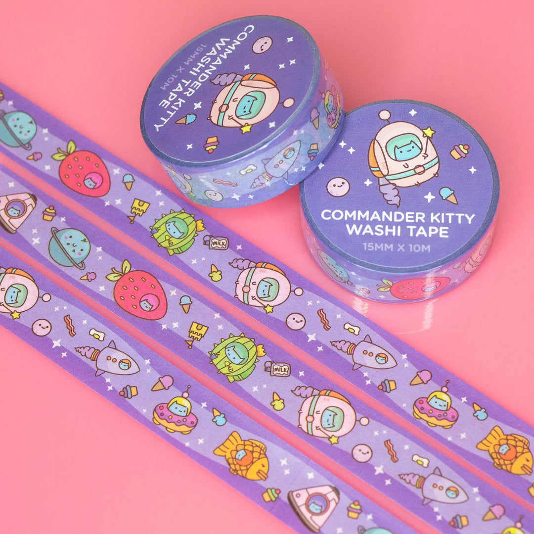 Commander Kitty Washi Tape