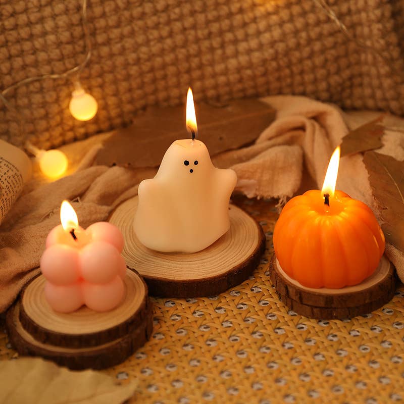 Halloween Ghost Gift Box Candle Set