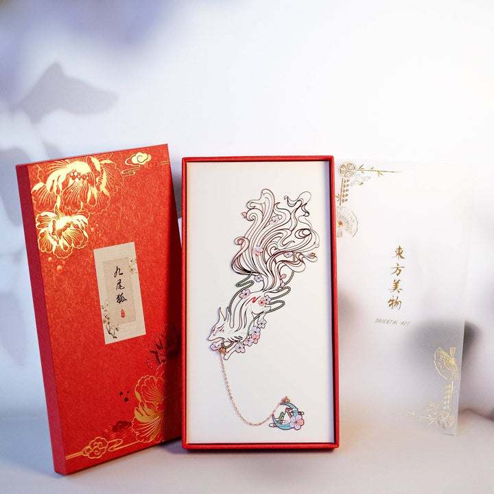 Auspicious Animal Metal Bookmarks (Nine-Tailed Fox)