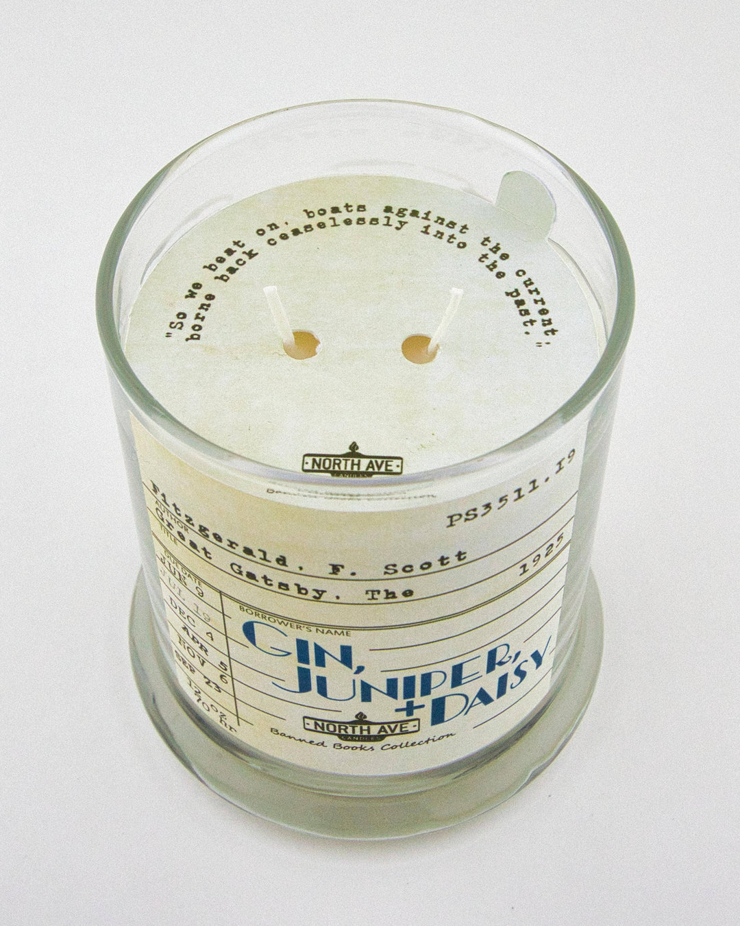 Banned Book Candle / The Great Gatsby / Book Lover Gift