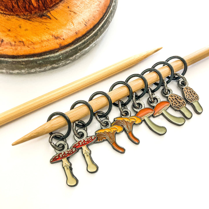 Mushrooms Stitch Markers