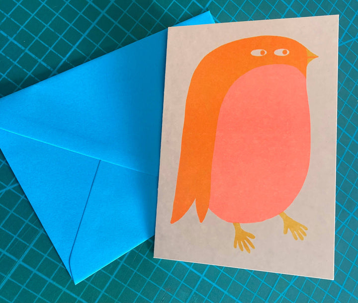 Riso Greetings Card - Bird