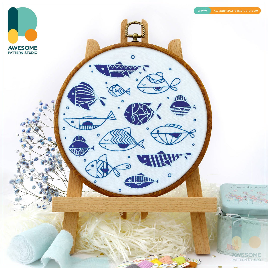 Fishes Embroidery Kit