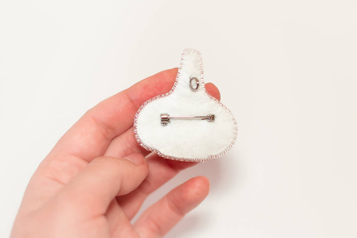 Bead Embroidery Brooch Kit: Garlic DIY Craft Beading