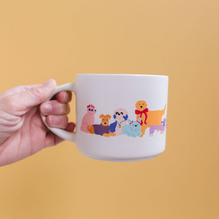 Dapper Dogs Large Ceramic Mug