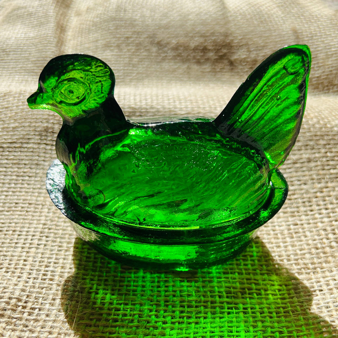 Nesting Hen Bowl - Hunter Green