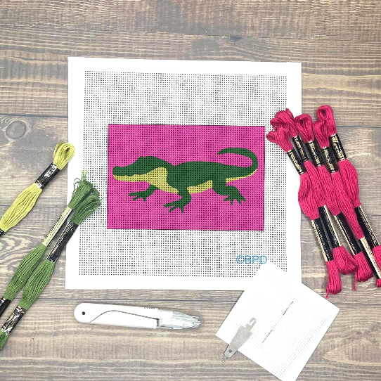 Alligator Needlepoint Kit
