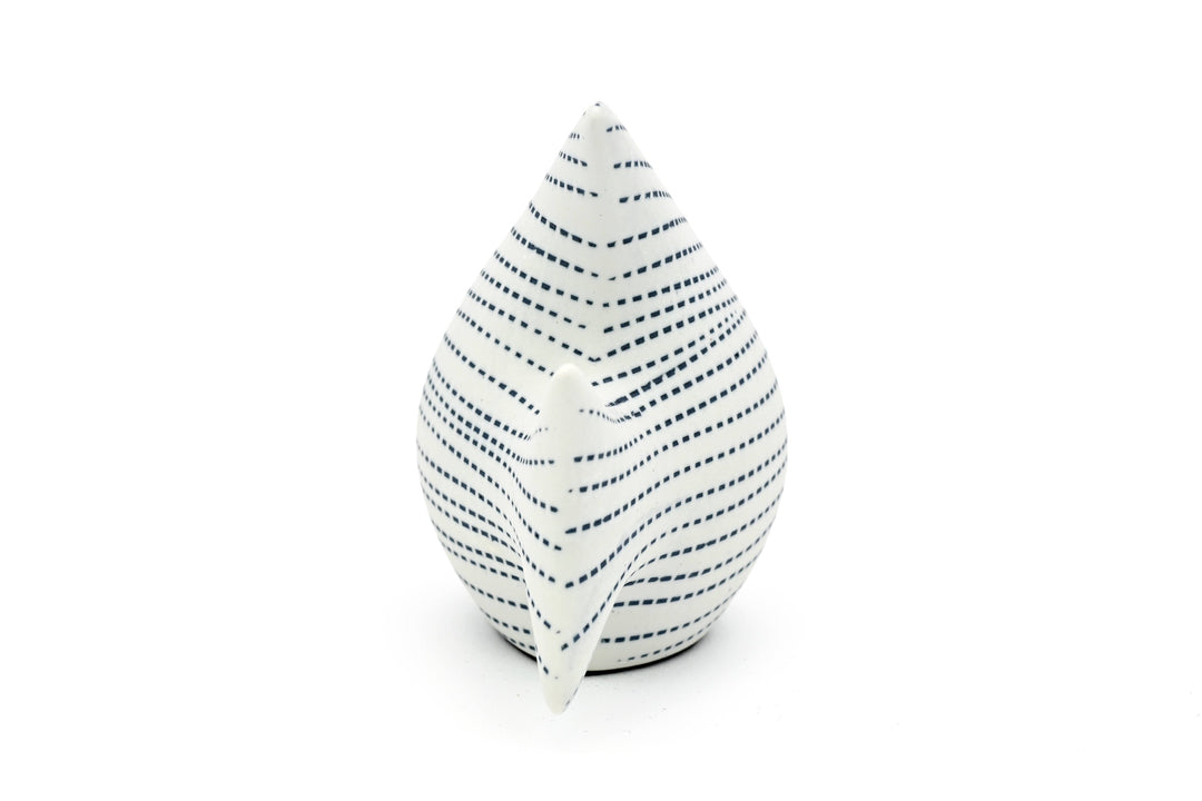 Handcrafted Mini Angelfish Blue Dotted Stripe