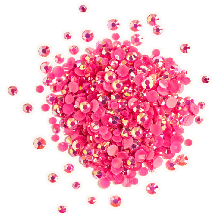 Fuchsia AB Flat Back Jewelz