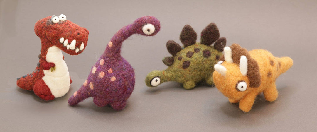 Needle Felting Dinosaur Kit