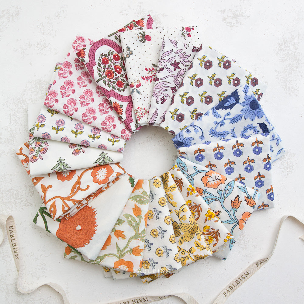 Indian Block Prints Fat Quarter Bundle