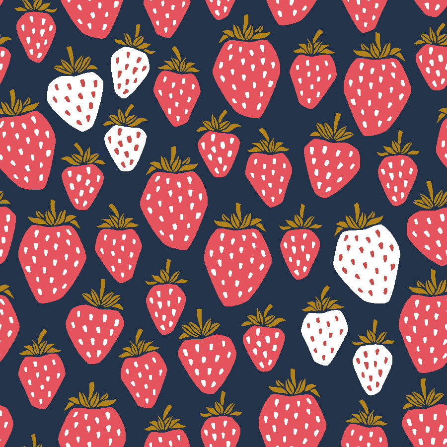 Under the Apple Tree by the 1/4 Yard - Evening Blue