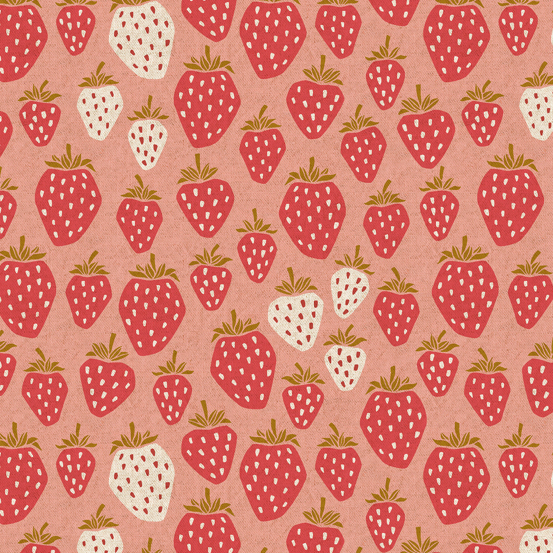 Under the Apple Tree CANVAS by the 1/4 Yard - Queens Red