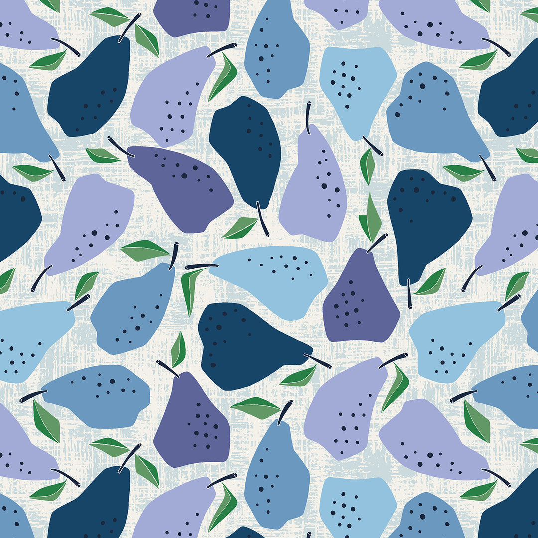 Under the Apple Tree by the 1/4 Yard - Quince Blue