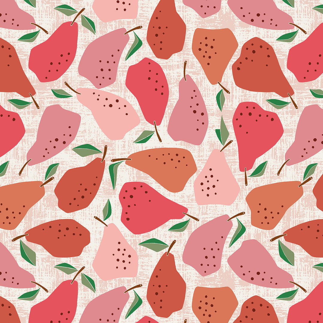Under the Apple Tree by the 1/4 Yard - Quince Red